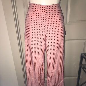 Zara high waisted polka dots pants with slits